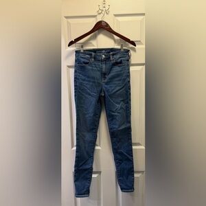 American Eagle Outfitters Women's Dark Blue Jeggings